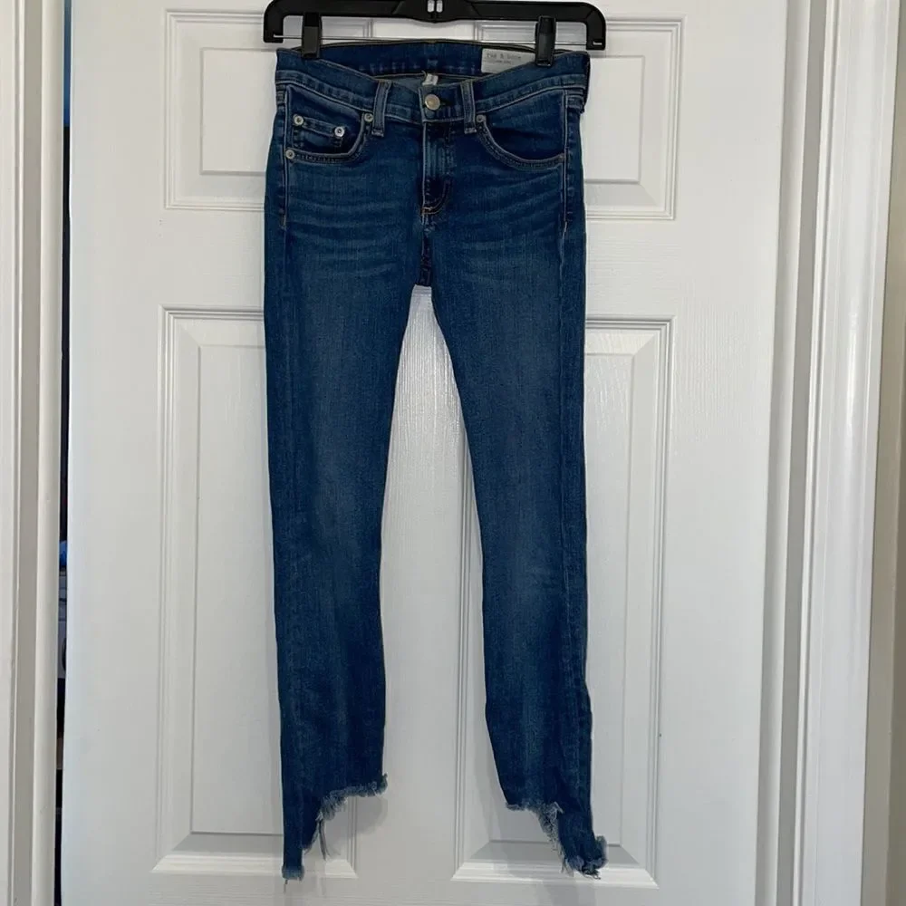 Rag & Bone Cate Step Hem Ankle Skinny Jeans